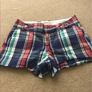 Banana Republic Cotton Plaid Shorts (Ryan Fit)