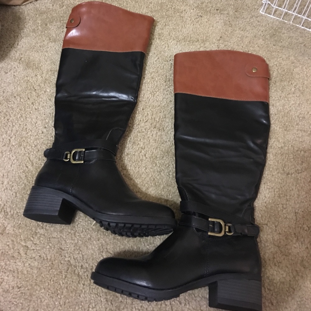 Rampage Two Tone Riding Boots