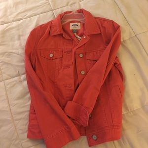 Brand-new with tags's coral denim jacket
