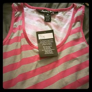 Nwt pink and grey hi low tank sundress
