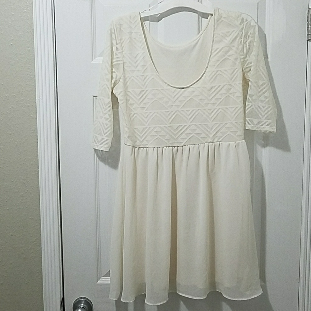 Cream colored dress