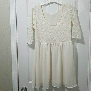 Cream colored dress