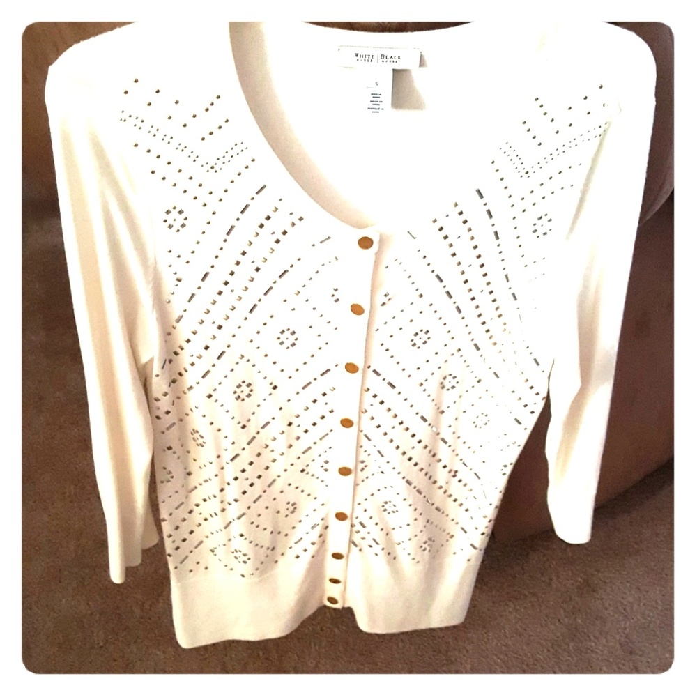 White House Black Market 3/4 sleeve cardigan