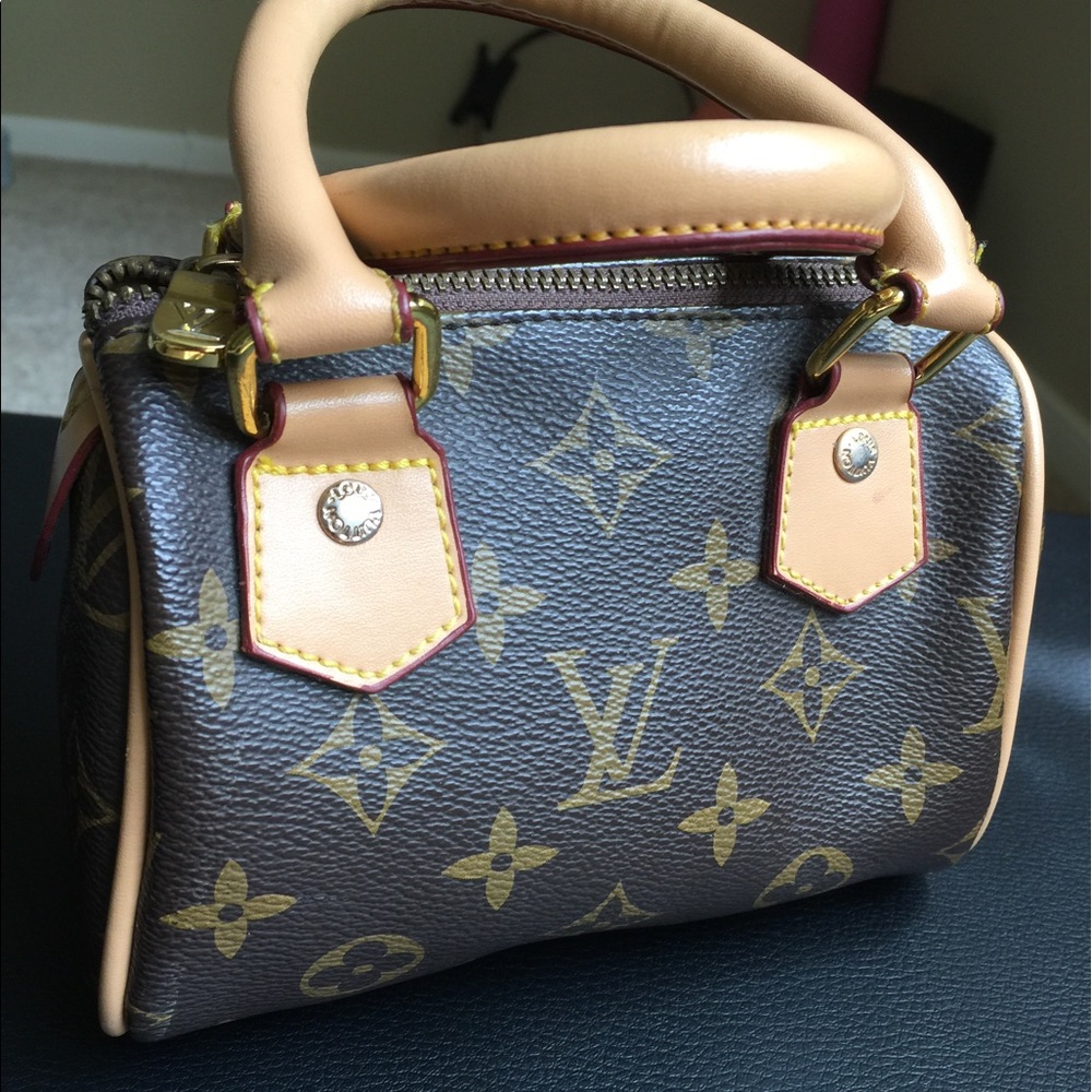 Small brown mini handbag