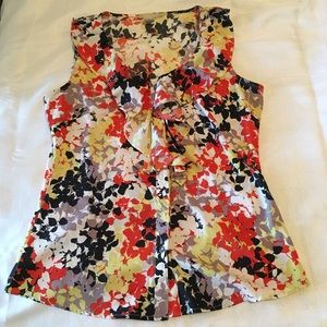 Banana Republic Floral Sleeveless Blouse