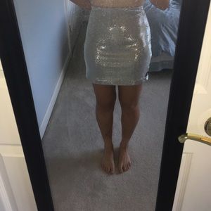 New Metallic Skirt from Express
