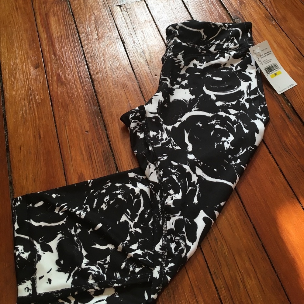 Karen Kane Floral Crop Leggings