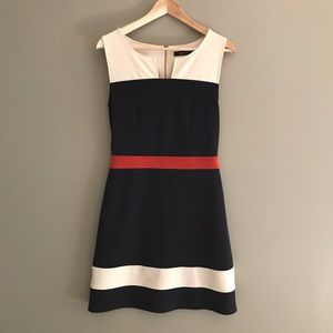 Navy Knit Dress with Red Accent - Stitch Fix