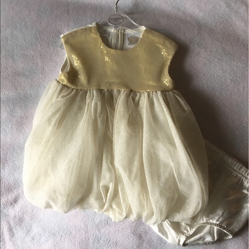 Kardashian Kids Gold Dress