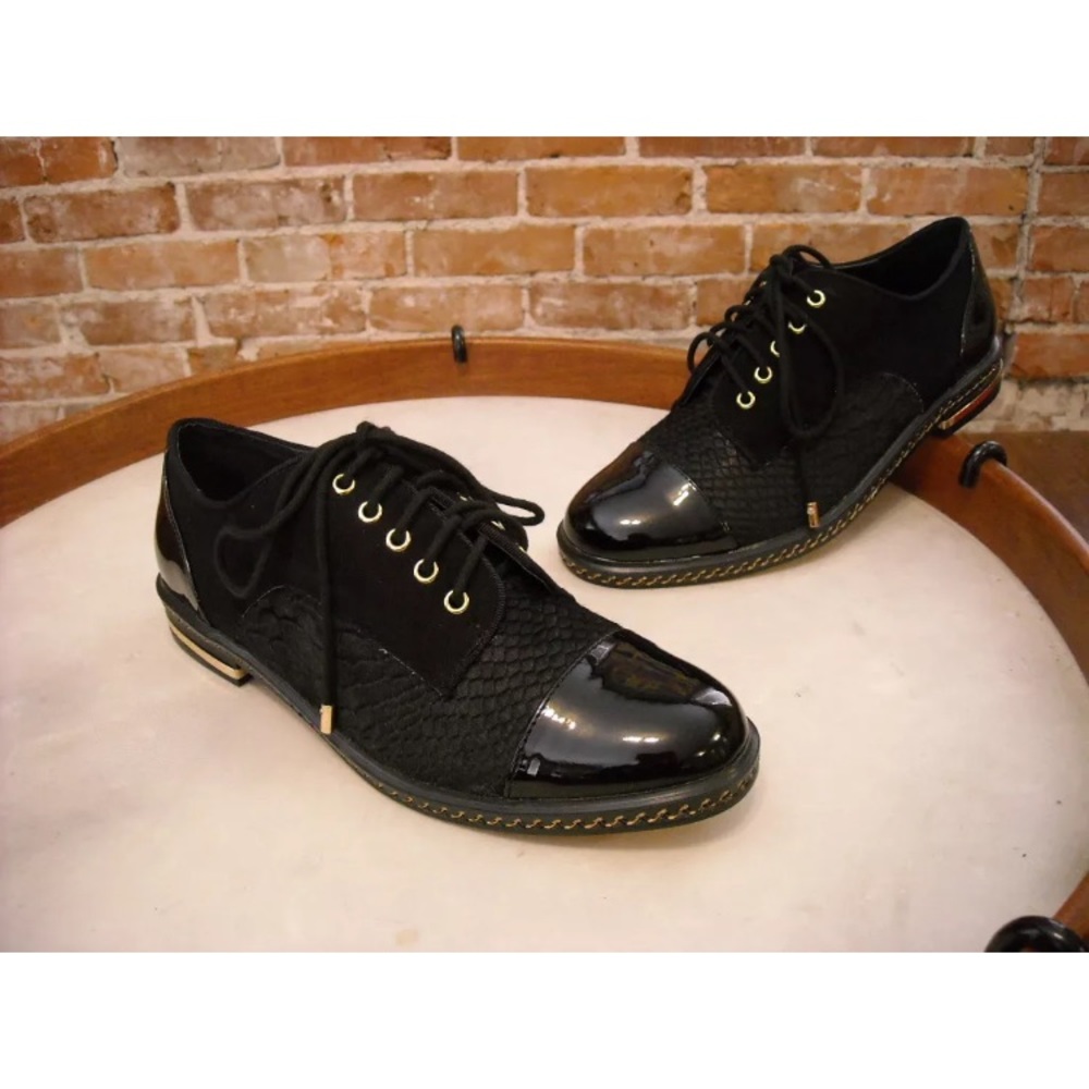 June Ambrose Mixed Media Oxford Shoe