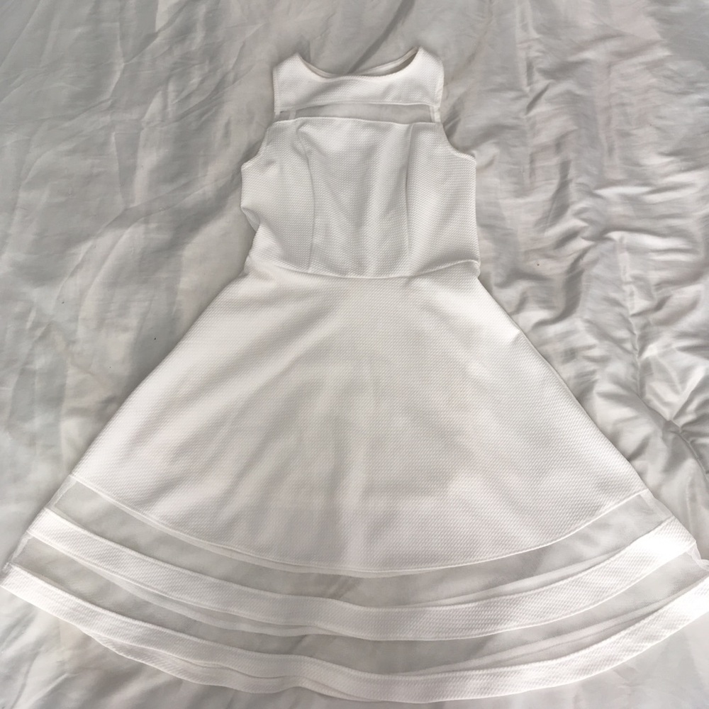 Montreal14 White Mesh Dress👗