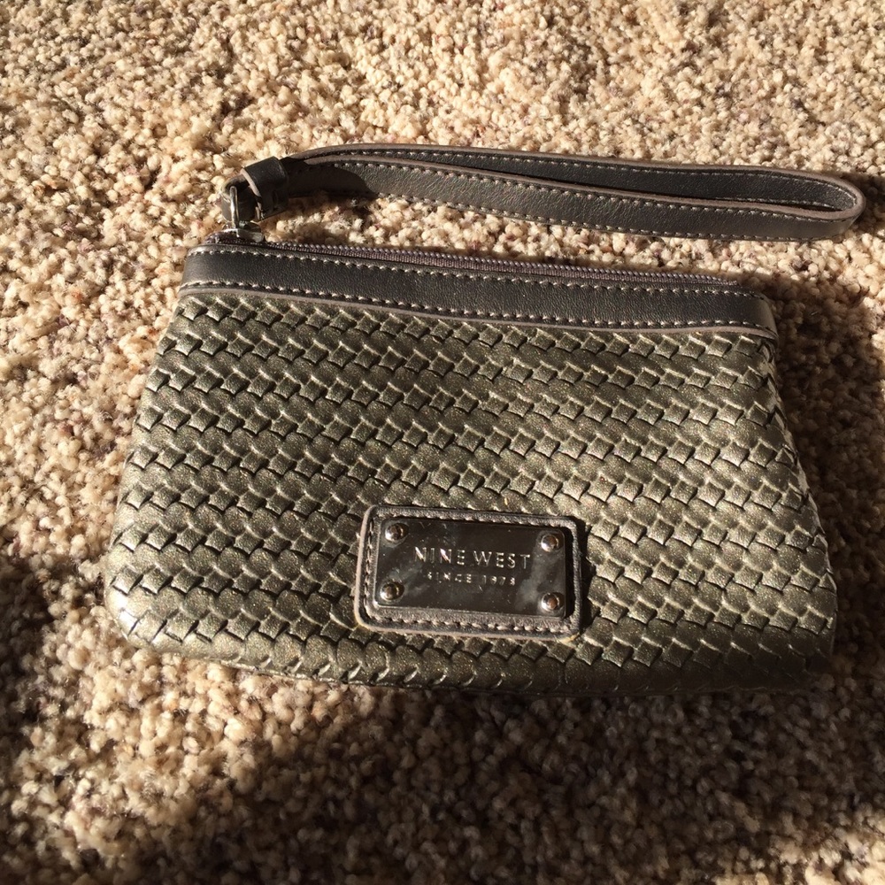 3 for $20 eligible! Nine West wristlet Silver