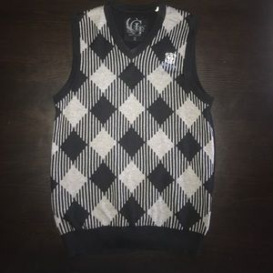 Authentic Guess Argyle cotton vest