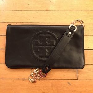 Tory Burch foldover clutch with removable chain