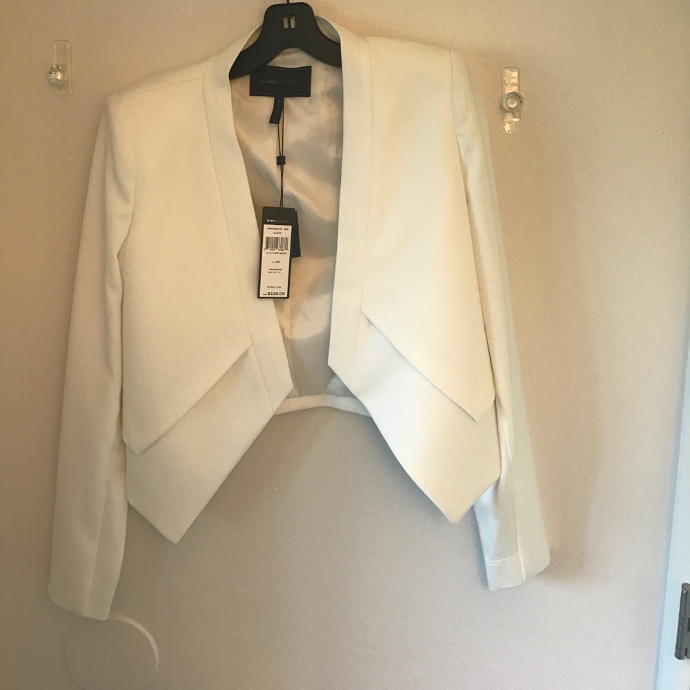 Lloyd Open-Front Layered Jacket (off white)