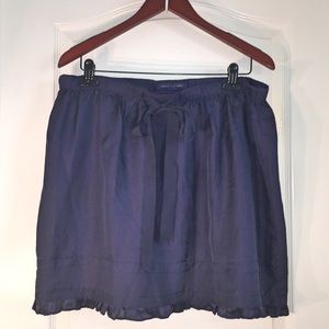 American Eagle Outfitters Blue Silk Skirt