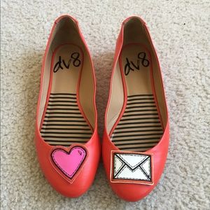ModCloth Dolce Vita Size 8 Love Red Letter Flats