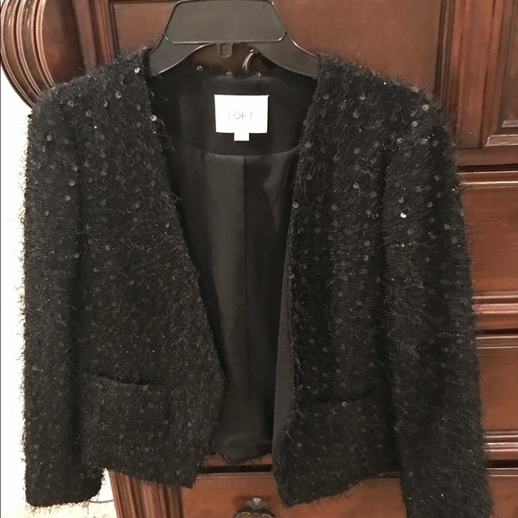 Black sequin blazer - Picture 1 of 3