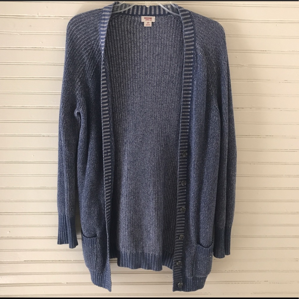 Blue cardigan