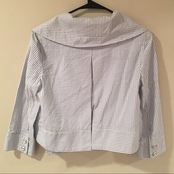Anthropologie Striped Jacket Size 6 - Picture 3 of 5