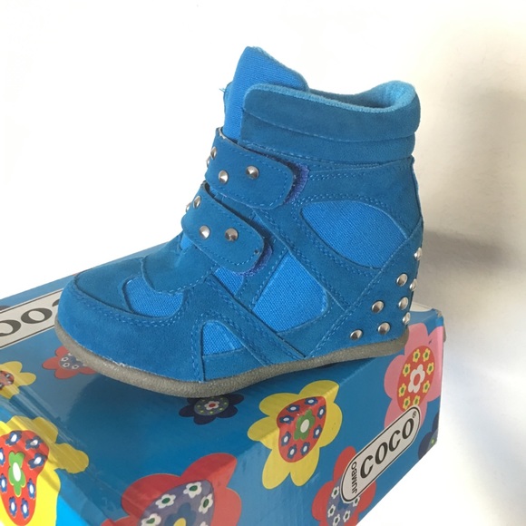 43% off Zara Other - CocoJumbo Cerulean Blue Wedge Girls ...