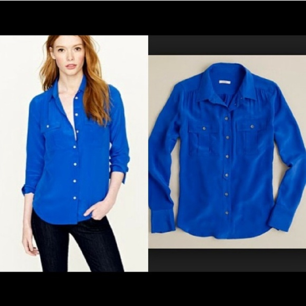 J.crew Blythe Silk Blouse
