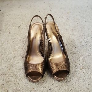 Audrey Brooke Bronze heels