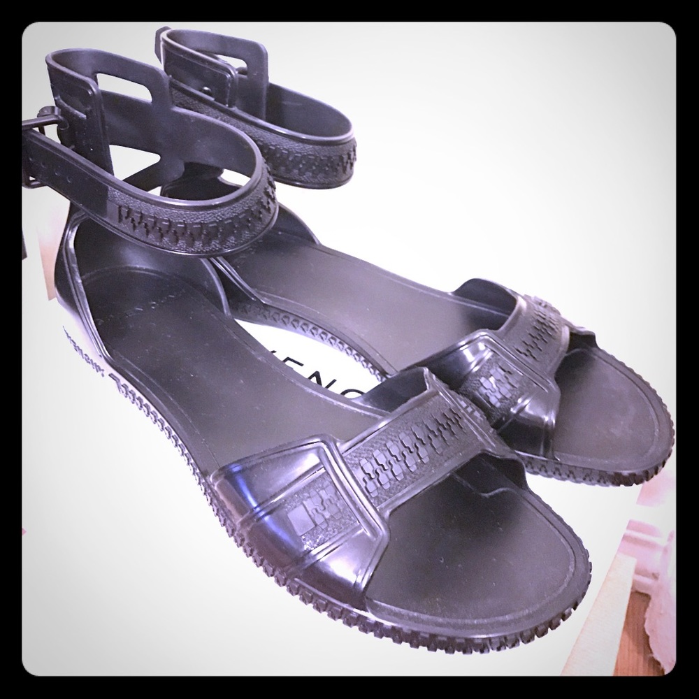 Givenchy rubber ankle strap sandals
