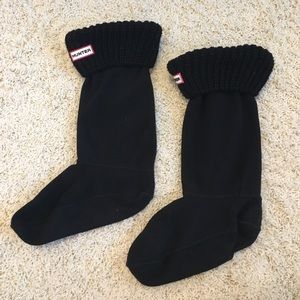 Black knit Hunter rain boot liners!