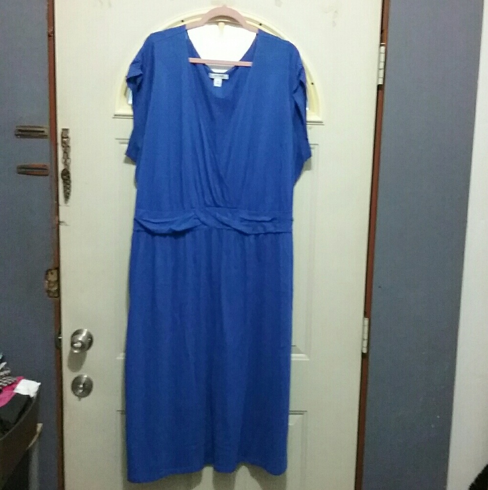 Women's 4X Old Navy blue short sleeve dress