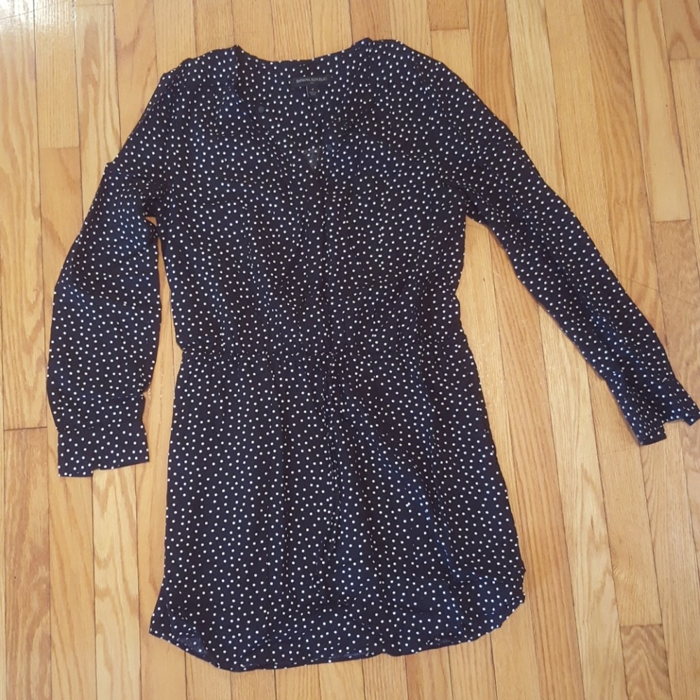 Banana Republic size 4 polka dot shirt dress