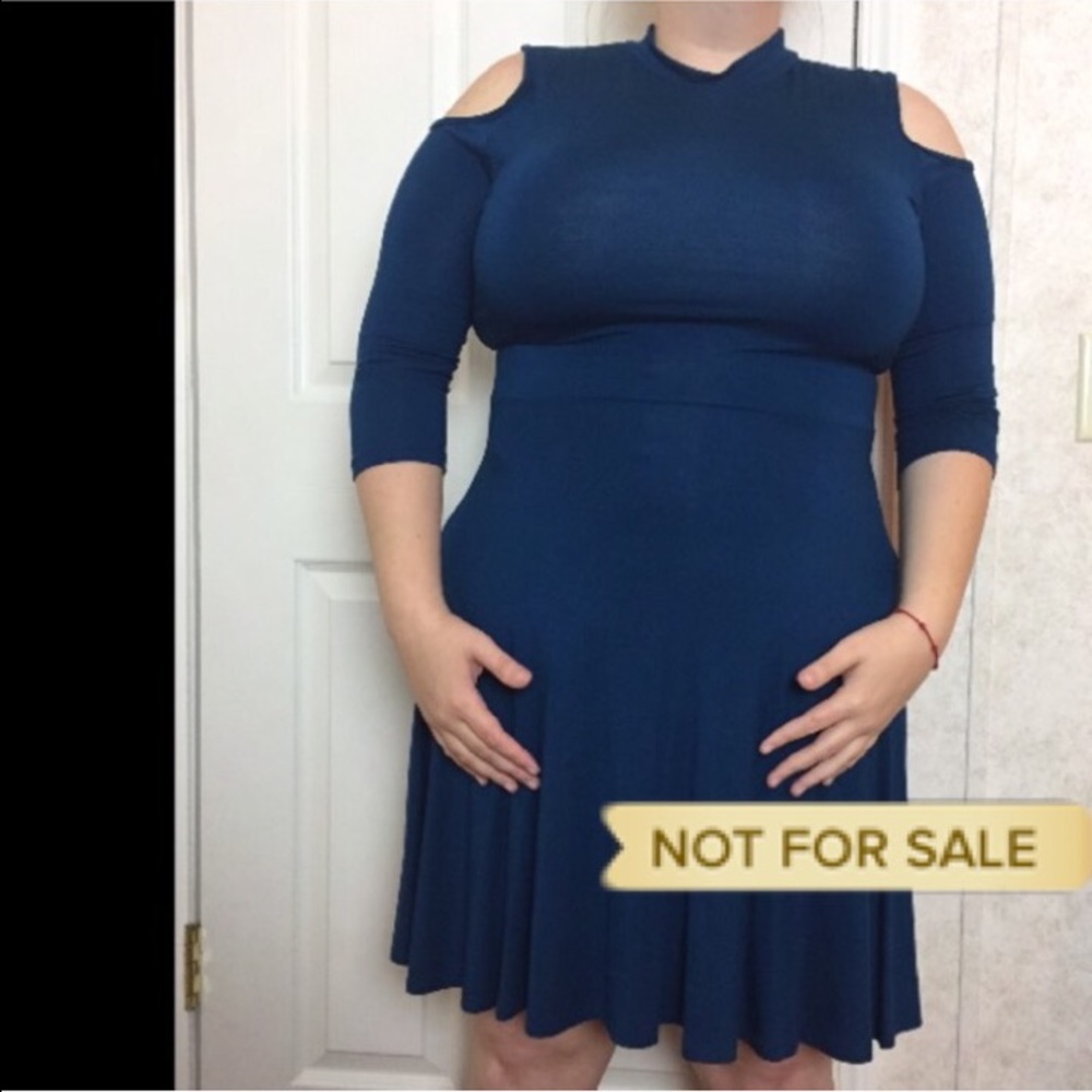 Teal blue dress
