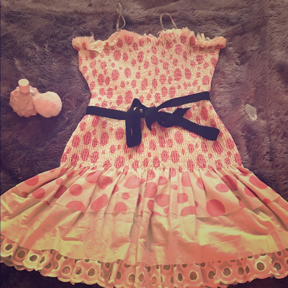 Polka Dot Strappy Dress