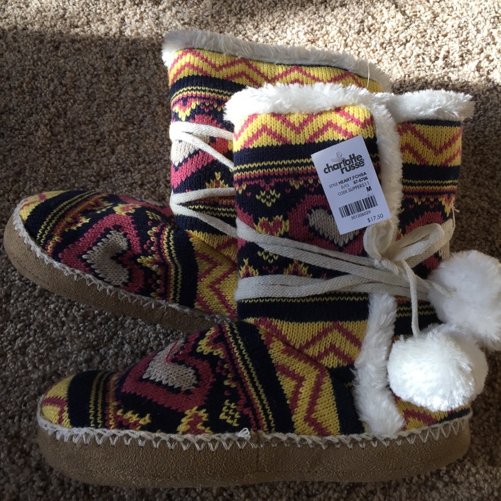 3 for $20 eligible! Charlotte Russe Slippers NWT