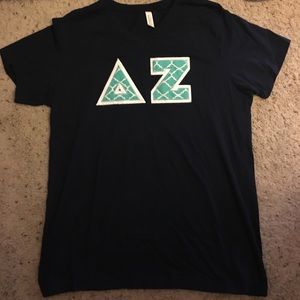 Delta Zeta block letter tee shirt!