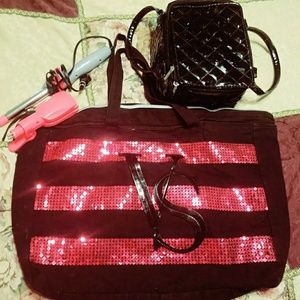 Victoria's Secret curling iron flat iron makeup