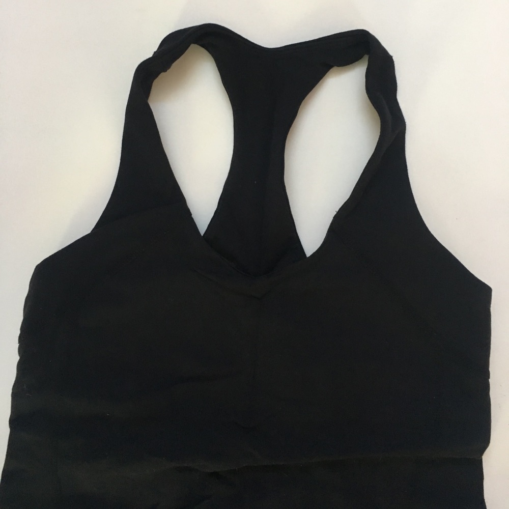 Black lululemon yoga tank.