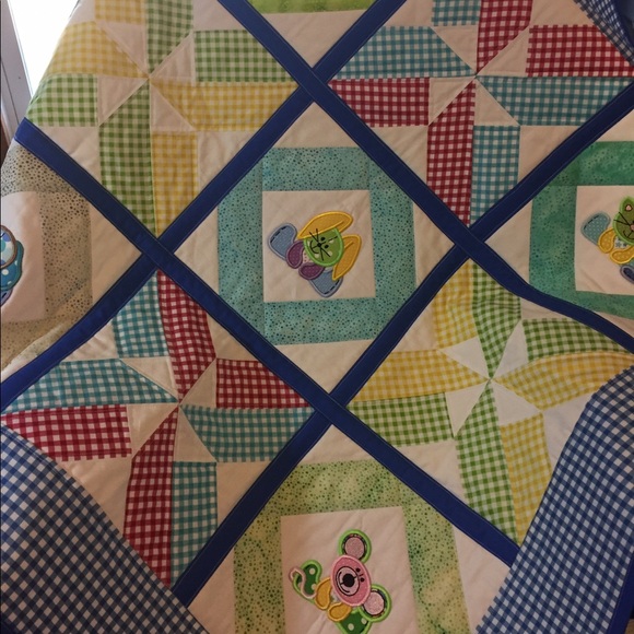 SWEET BABY BOY QUILT BLANKET - Picture 2 of 2