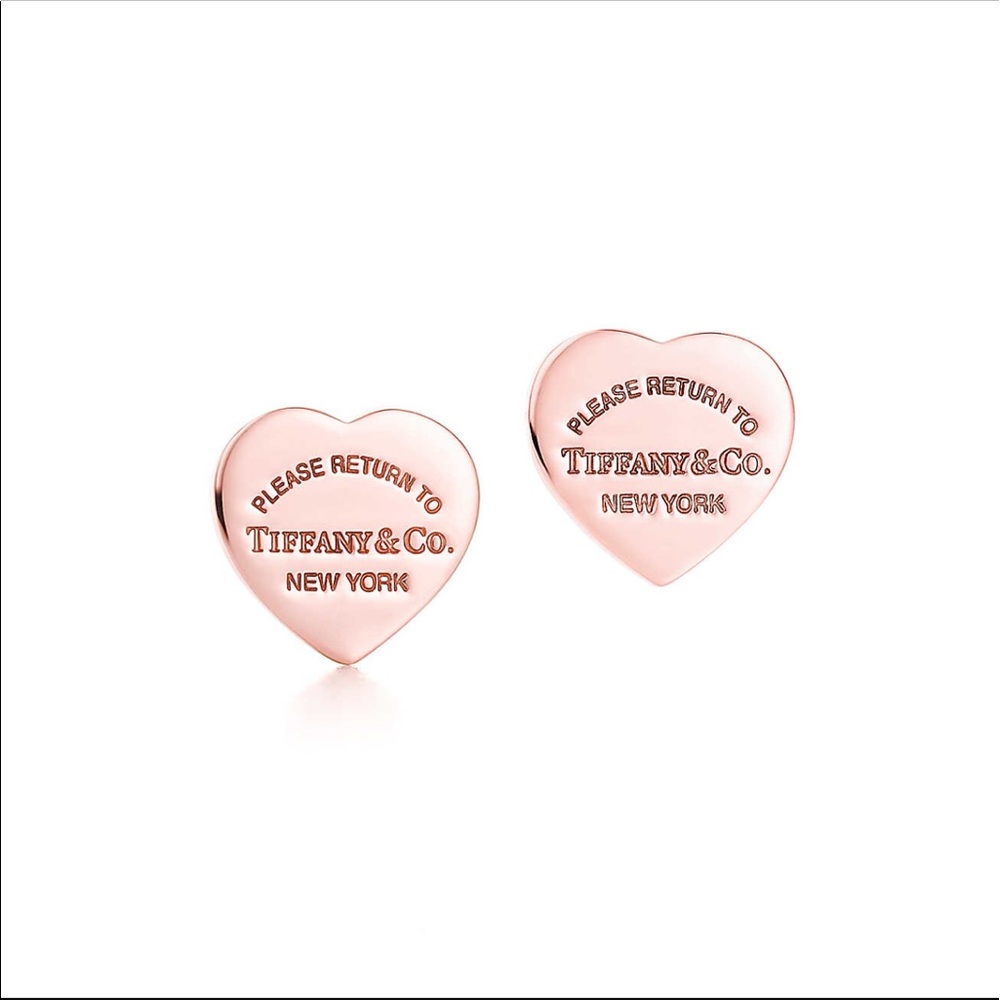 RARE Rubedo Tiffany and Co. heart tag earrings