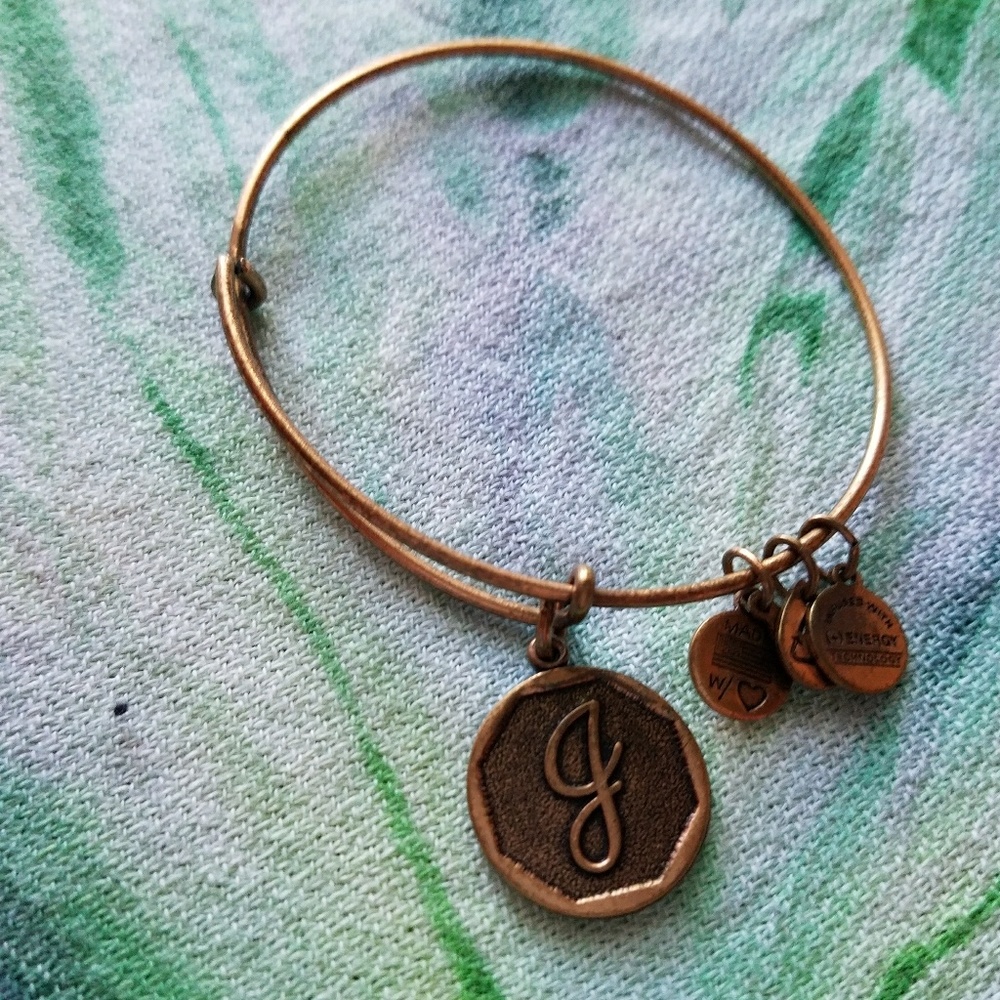 Alex And Ani (+) Energy Letter J Bracelet