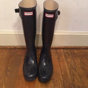 Original Gloss Size 9 Purple/Plum  Hunter Boots