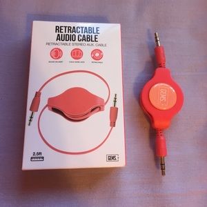 Retractable audio cord