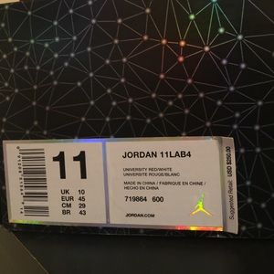 Jordan 11Lab4 size 11