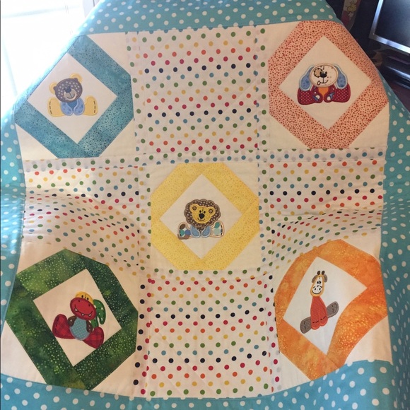BABY BOY QUILTED BLANKET - Picture 1 of 2