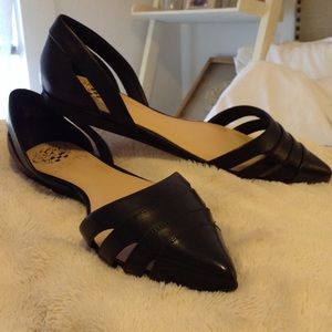 Vince Camuto Vintage Leather Halette Flat