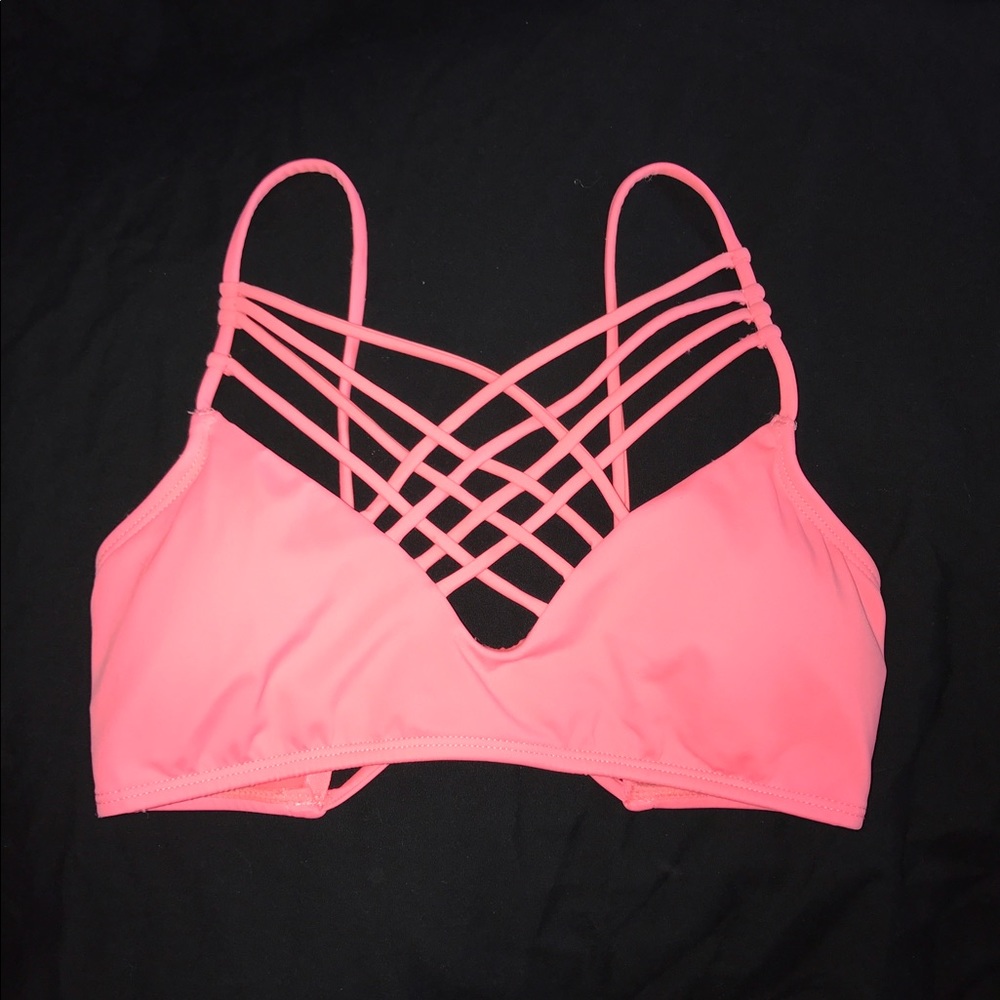 LA Hearts bikini top