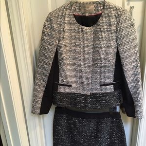 Banana Republic Dress Suit black/white pattern