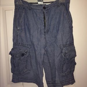 FADED GLORY CARGO JEAN SHORTS (BOYS LARGE)