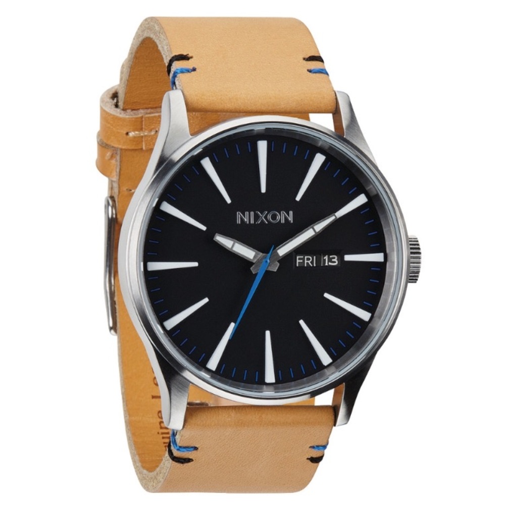 Nixon Sentry Leather Strap