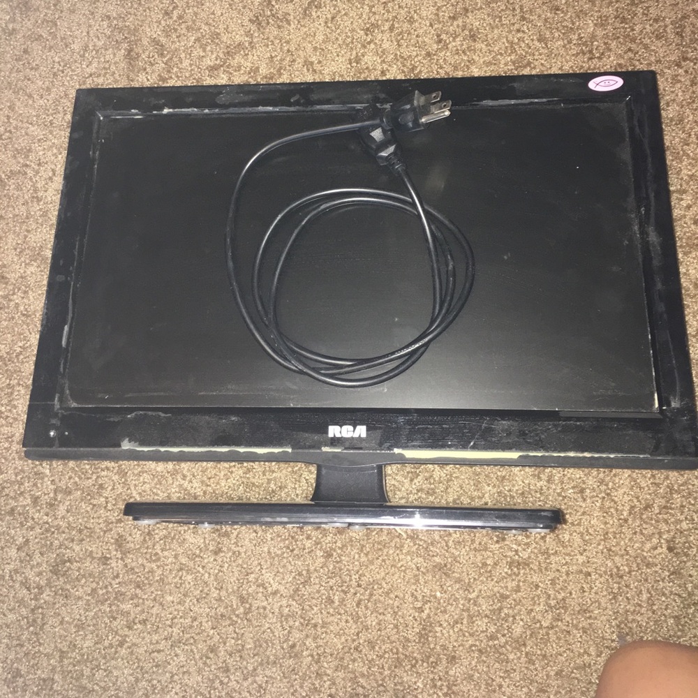 20 in flatscreen tv, works great.